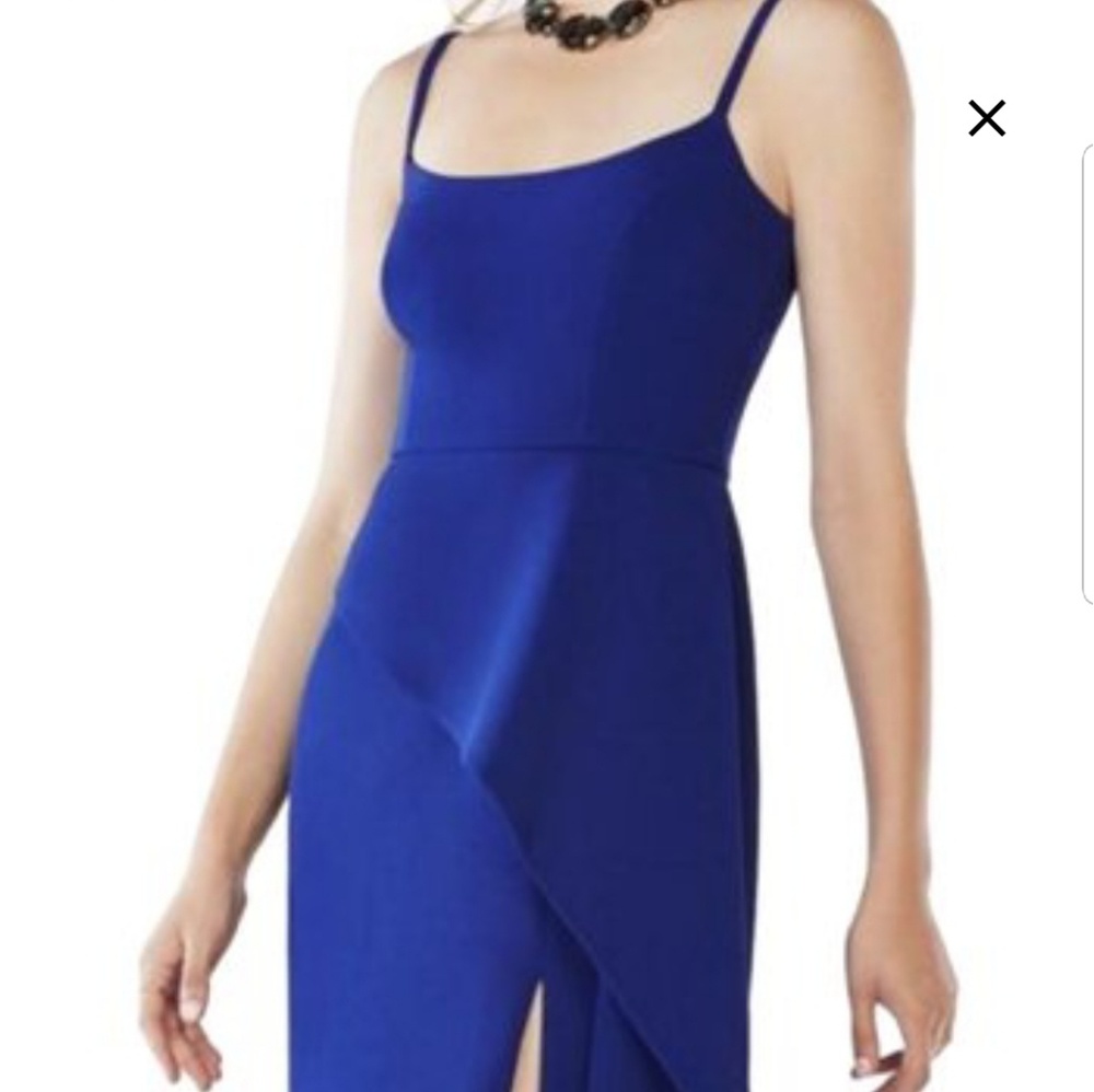 Blue bcbgmaxazria formal dress